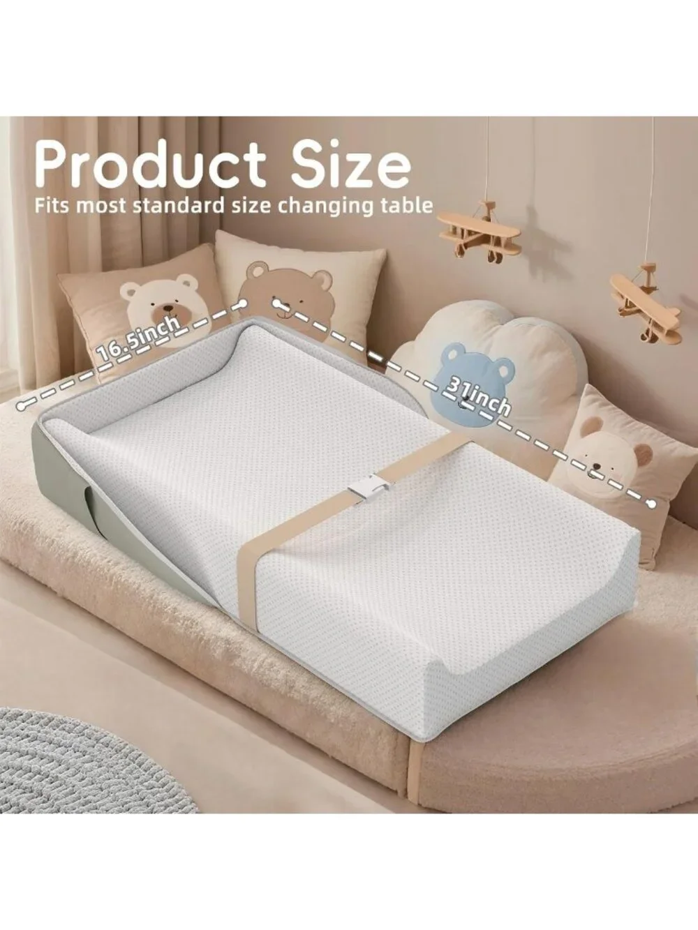 Portable Baby Changing Pad - Waterproof Travel Diaper Mat, Backpack Style